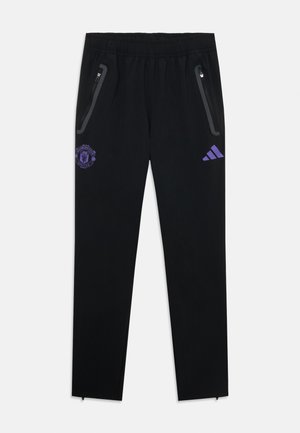 MANCHESTER UNITED COMPETITION TECH TRAVEL PANT UNISEX - Vereinsmannschaften - black/purple rush