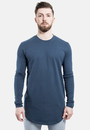 ROUND - Long sleeved top - blau