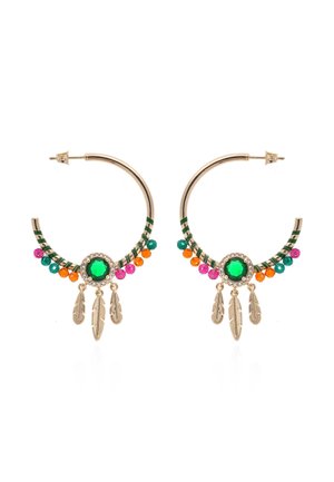Boucles d'oreilles - emeraude