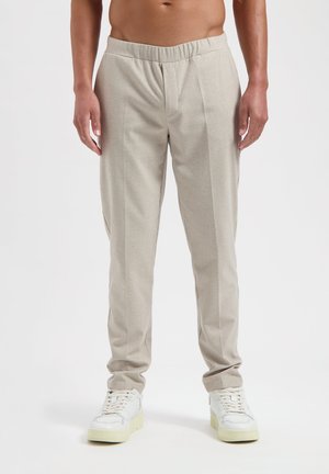 CLEAN - Trousers - sand melange