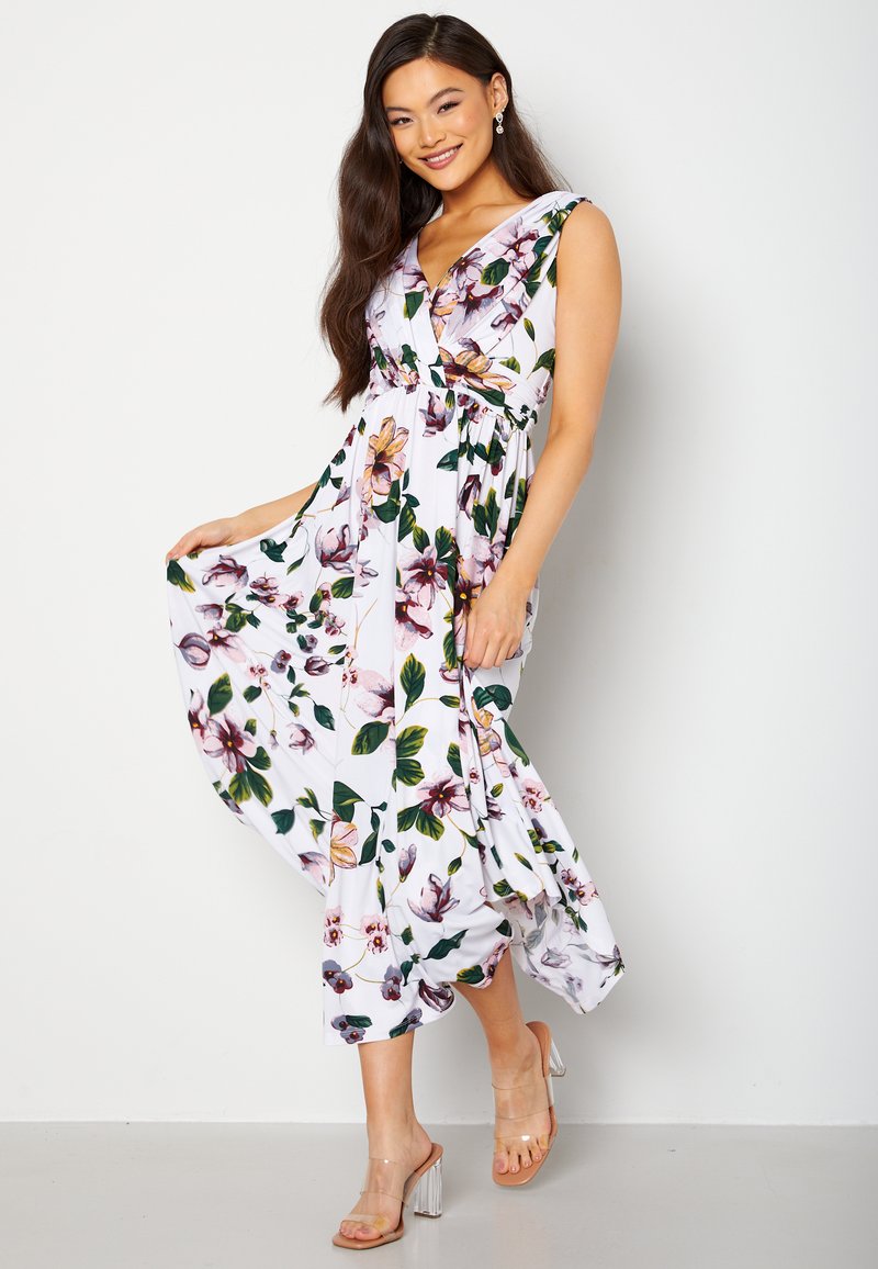 Bubbleroom DRAPED SOFT MIDI DRESS - Maxi šaty - nude