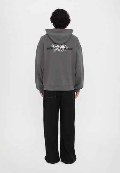 Holzweiler OMEN FLORA ZIP HOODIE UNISEX - Mikina na zip - grey