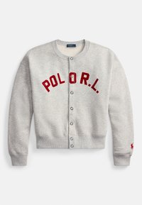 LOGO FLEECE CARDIGAN - Sweatjakke - light smoke heather