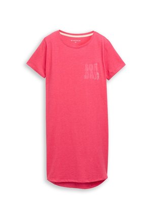 TOM TAILOR, TOM TAILOR BODYWEAR NACHTHEMD AUS BAUMWOLL-MIX - Öösärk - red-medium-solid