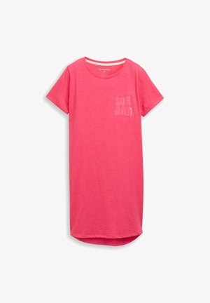 TOM TAILOR, TOM TAILOR BODYWEAR NACHTHEMD AUS BAUMWOLL-MIX - Öösärk - red-medium-solid