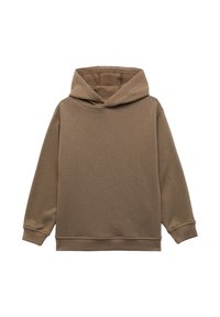 Koton Felpa Con Cappuccio E Zip, A Costine, Grigio Melange, Taglia M - Tuta Donna