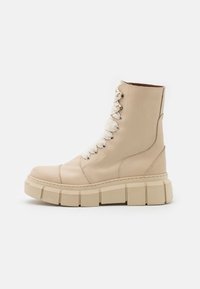 CAN  - Botas de tornozelo com plataforma - beige