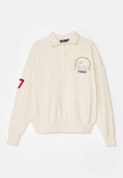 Polo Ralph Lauren LONG SLEEVE HALF - Sweatshirt - antique cream