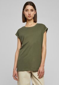 Urban Classics - EXTENDED SHOULDER - Pamata T-krekls - olive Miniatūras attēls 1