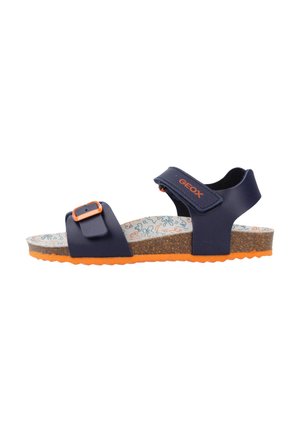 GHITA - Trekkingsandale - navy/dk orange