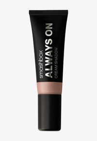 Ombre crème Always On de Smashbox dans un tube noir avec des lettres argentées et un capuchon noir mat, présentant une couleur de base rose pâle.
