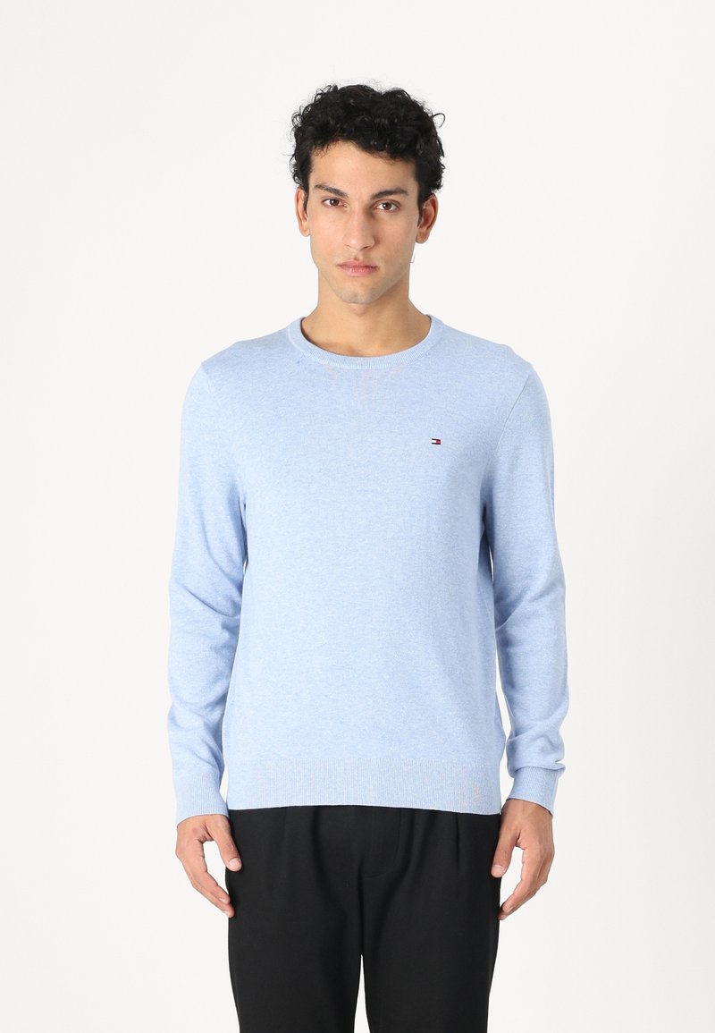 Tommy Hilfiger ESSENTIAL CREW NECK - Jumper - vessel blue
