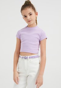 WE Fashion T-shirt basic - light purple
