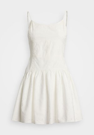 Polo Ralph Lauren EYELET WOVEN DRESS - Hverdagskjole - white