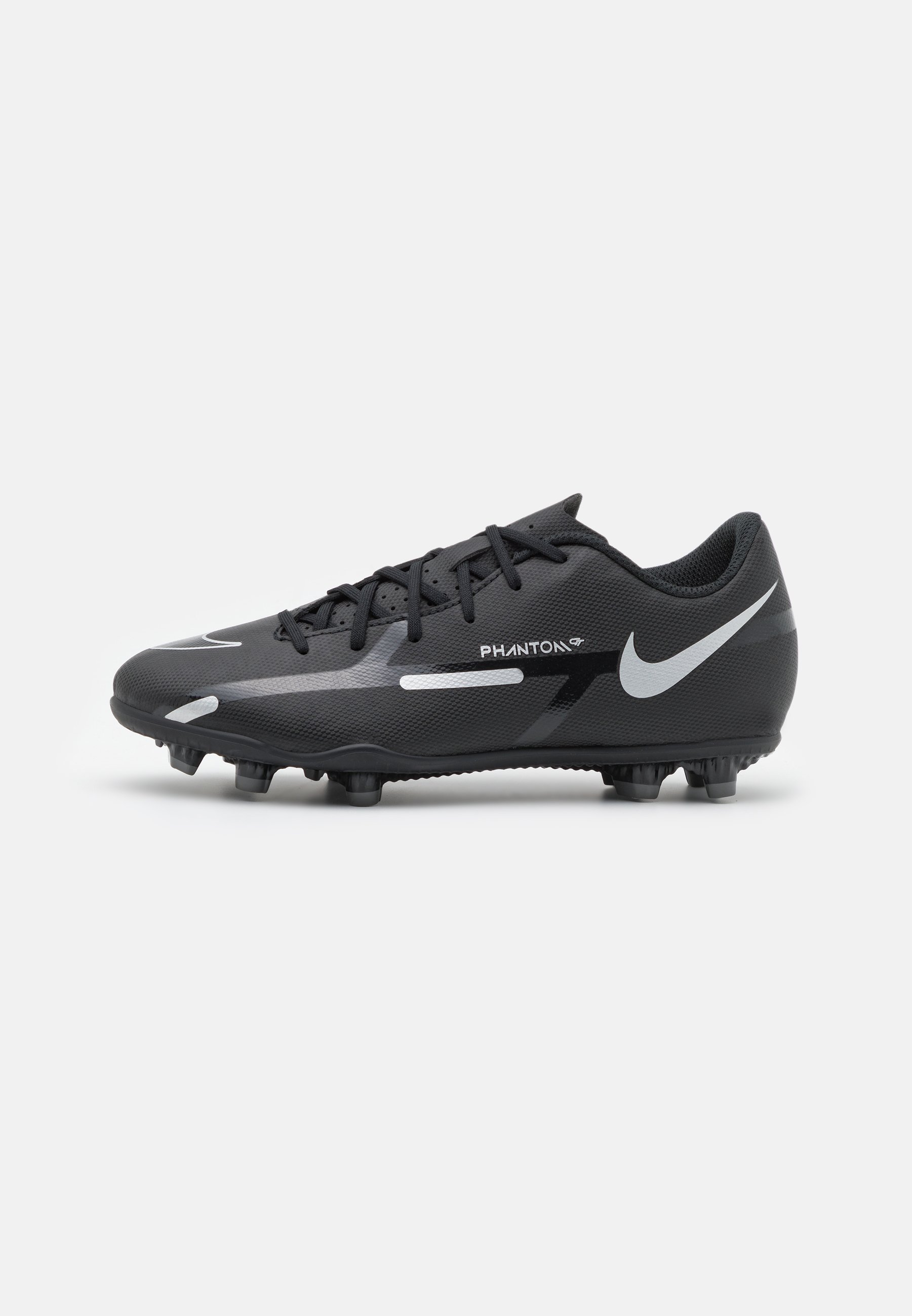Nike Performance JR. PHANTOM GT2 CLUB MG UNISEX - Moulded stud football  boots - black/metallic silver/dark grey/black - Zalando.co.uk