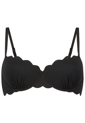 Hunkemöller, SCALLOP PD - Bikinitop - black