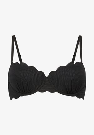 Hunkemöller, SCALLOP PD - Bikinitop - black