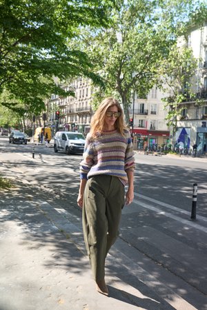 PULZ, PZDEIMA UHW - Jean coupe décontractée - military olive