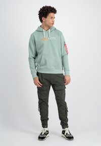 Alpha Industries LABEL - Mikina - dusty green