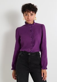 Grain de Malice COL MONTANT Chemisier violet