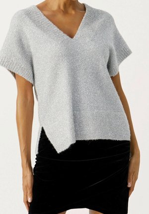 Pullover - mottled light grey