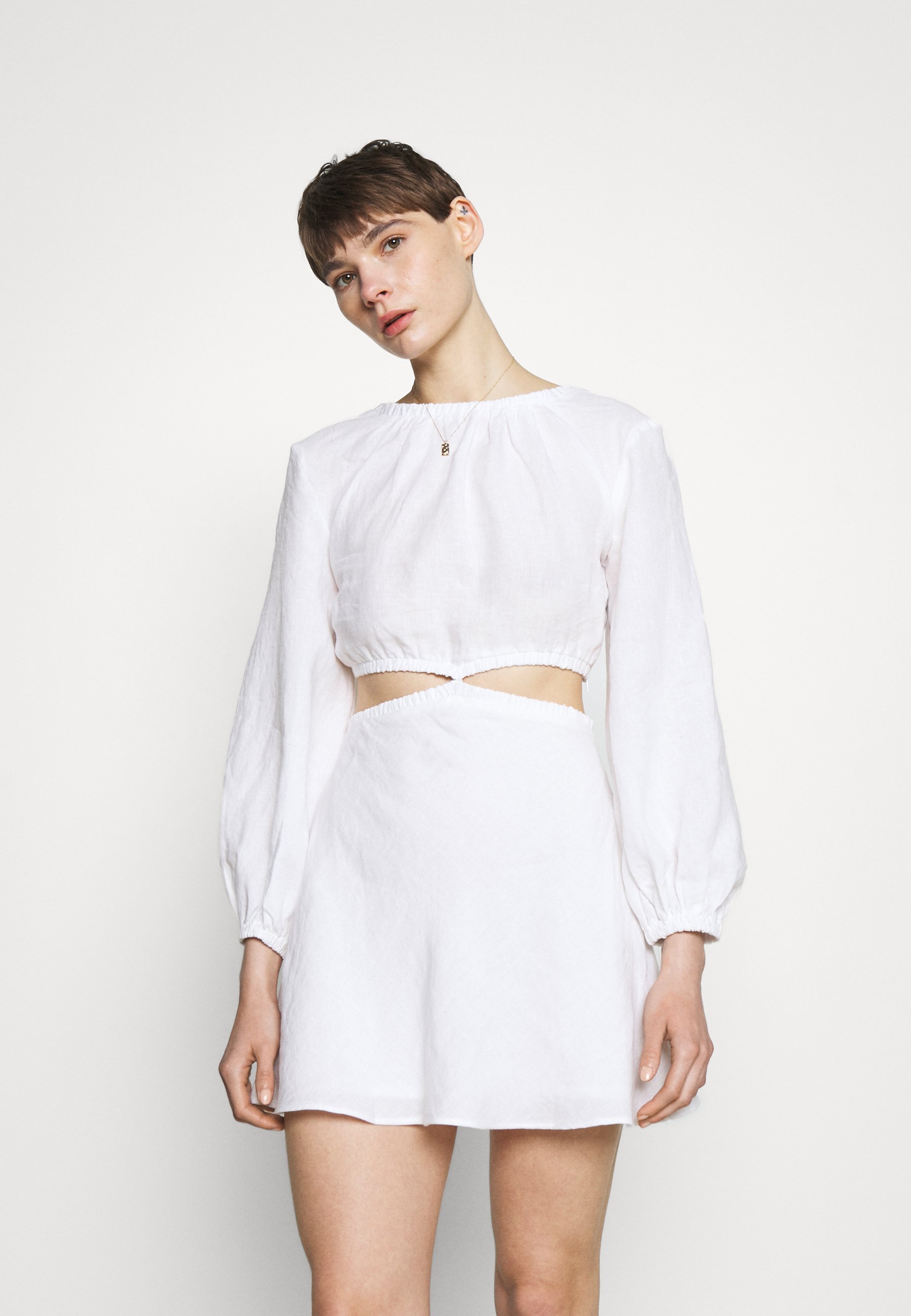 zalando white dress