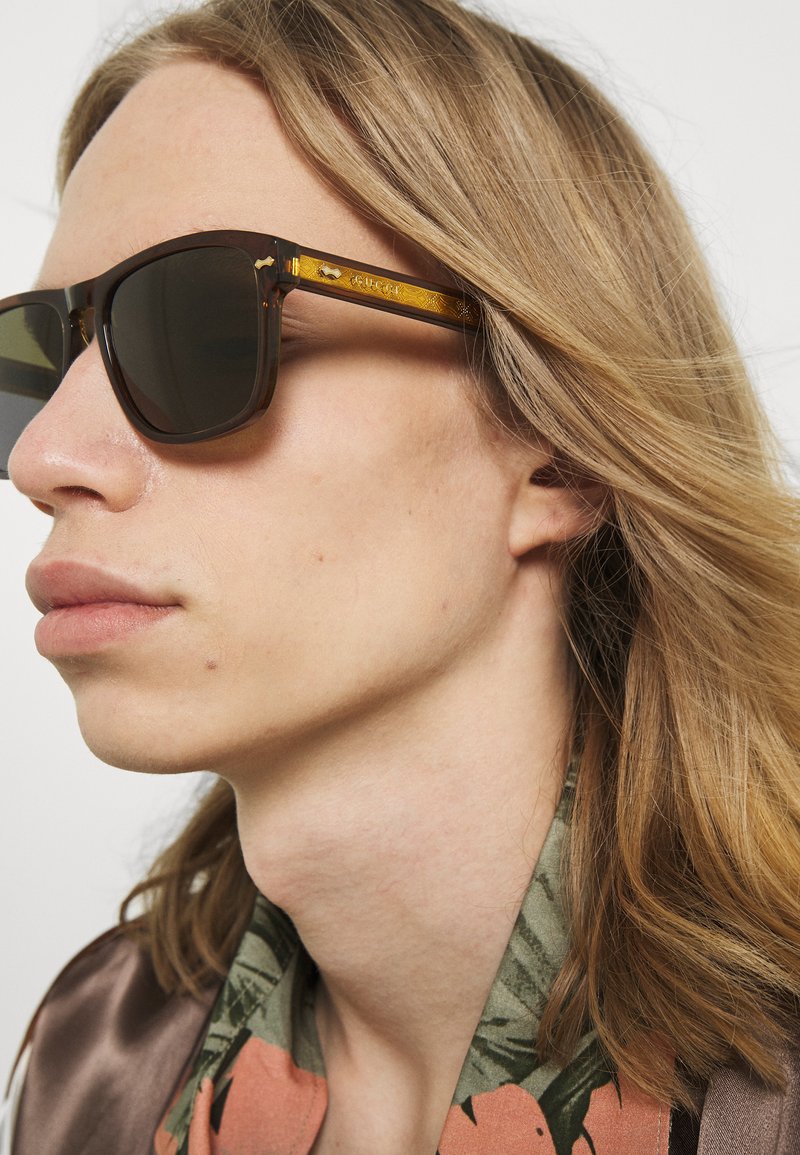 Herren Mützen, Hüte & Caps | Gucci UNISEX Sonnenbrille brown/green/braun - KN83362 Herren Mützen, Hüte & Caps | Gucci UNISEX Sonnenbrille brown/green/braun - KN83362