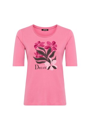 Olsen, OLSEN SHIRT EDDA UNISEX - T-Shirt print - fuchsia mehrfarbig