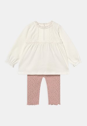 SET - Leggings - Hosen - white/light pink