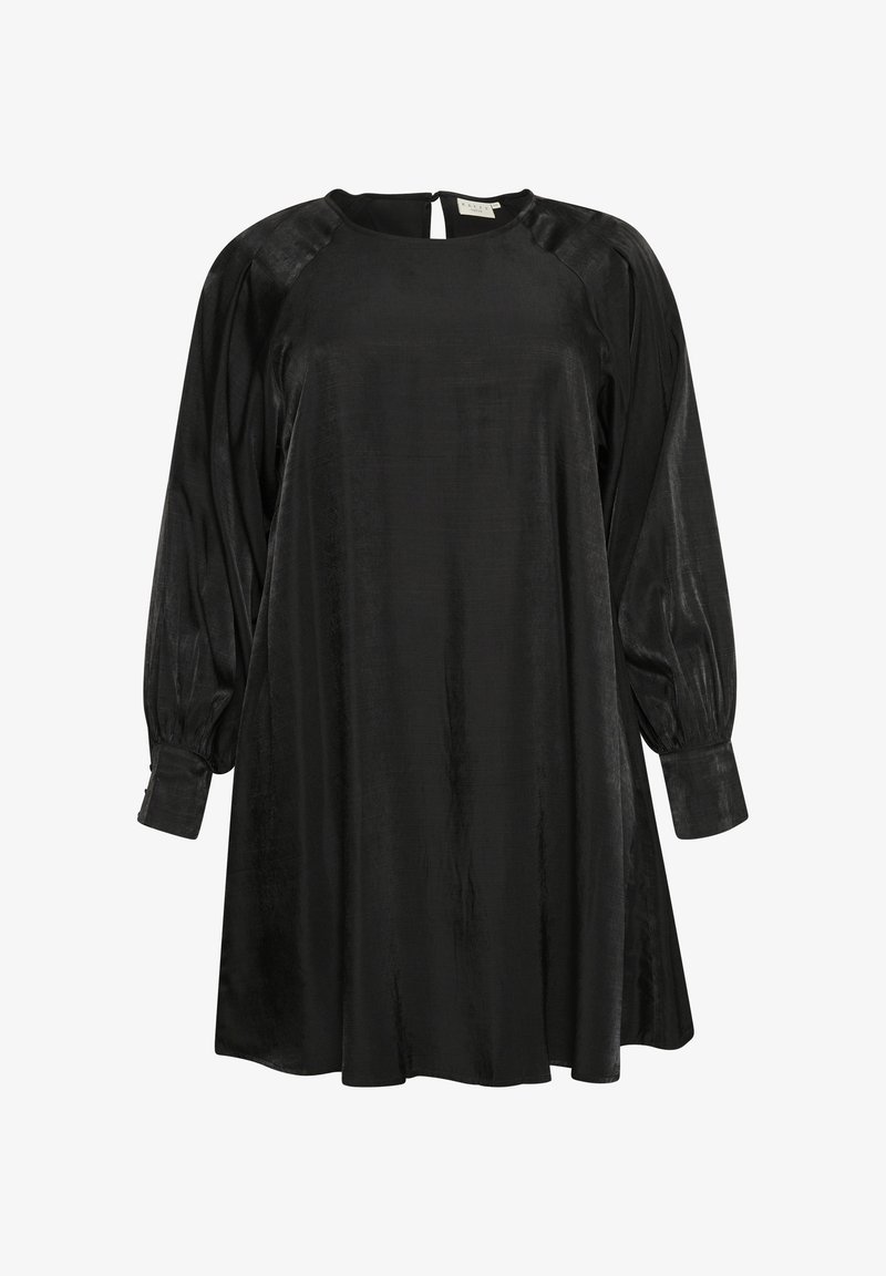 Kaffe Curve HAYLI - Day dress - black deep/mottled black - Zalando.ie Kaffe Curve HAYLI - Day dress - black deep/mottled black - Zalando.ie