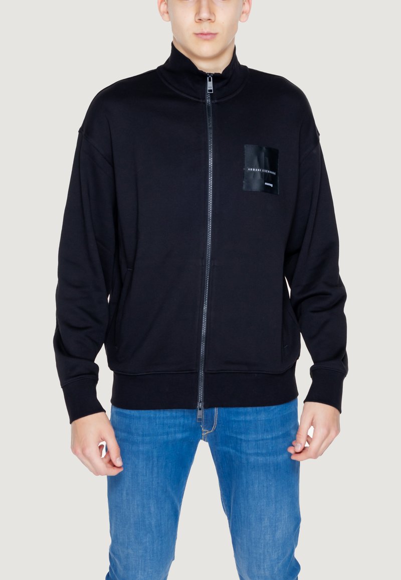 Armani Exchange Sweater met rits zwart Armani Exchange Sweater met rits zwart