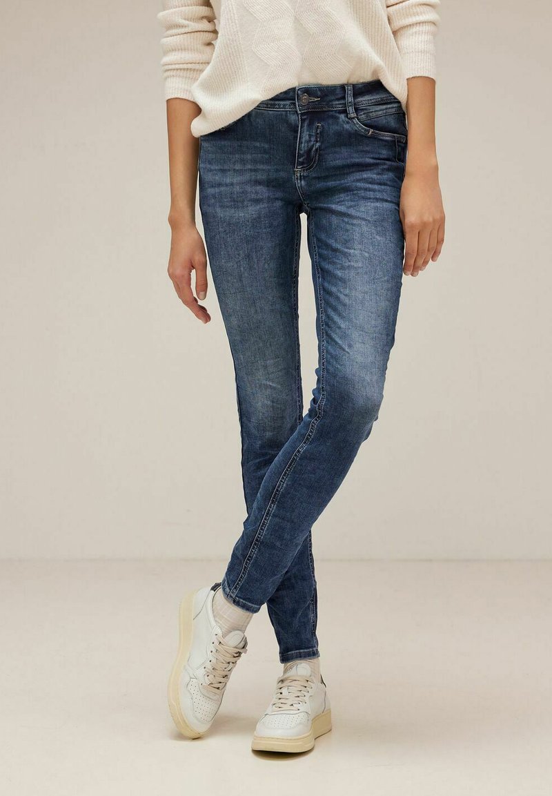 Street One Light Blue Cotton Skinny Jeans