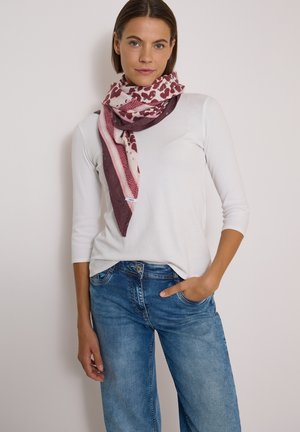Cecil, DREIECKSTUCH MIT LEO-MUSTER - Foulard - berry red