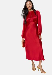 REGULAR FIT - LONG PUFF SLEEVE HIGH NECK - Proginė apranga - red