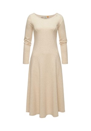 Jerseykleid - beige melange