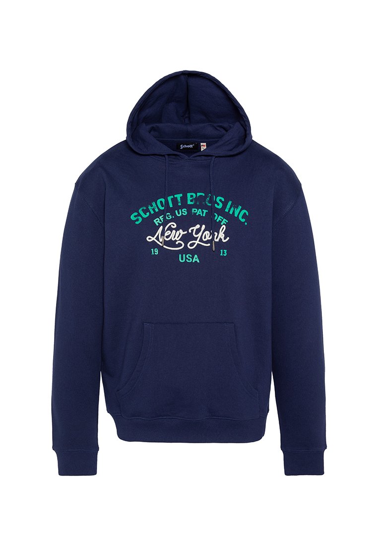 Schott Hoodie donkerblauw