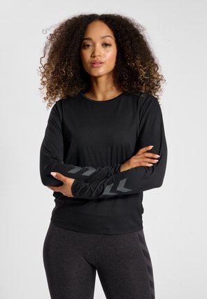 Hummel TAYLOR - Langærmet T-shirt - black