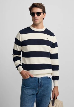 RAYAS FONDO - Jersey de punto - azul marino