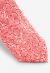 Next Stropdas - coral red white shell