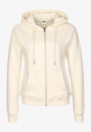 Zip-up sweatshirt - beige