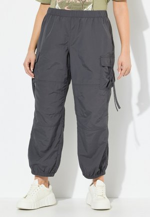 STYLE MILITAIRE AVEC TAILLE ÉLASTIQUE ET CORDON - Cargobroek - graphite grey