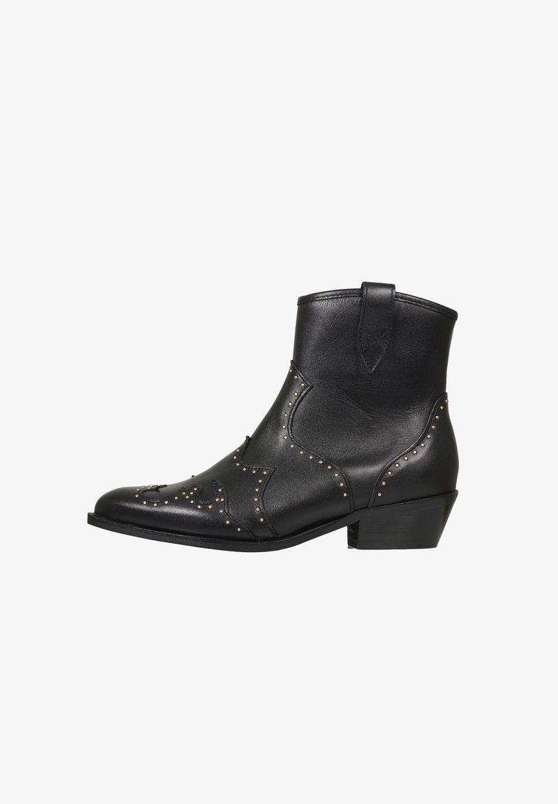 DWRS LYON STUDS - Cowboy-/Bikerlaarsjes - black
