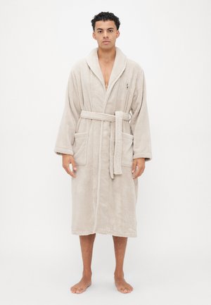 SHAWL LOUNGE ROBE - Badekåpe - khaki stone