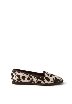 FRIULIAN WITH ANIMAL PRINT - Ballerines - white/brown