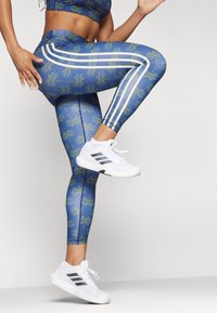 adidas Performance ADIDAS FARM RIO 7/8 - Leggings - night indigo/dark marine/cream white