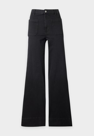 ONLY Carmakoma, CARMADISON POCKET - Wide Leg - washed black