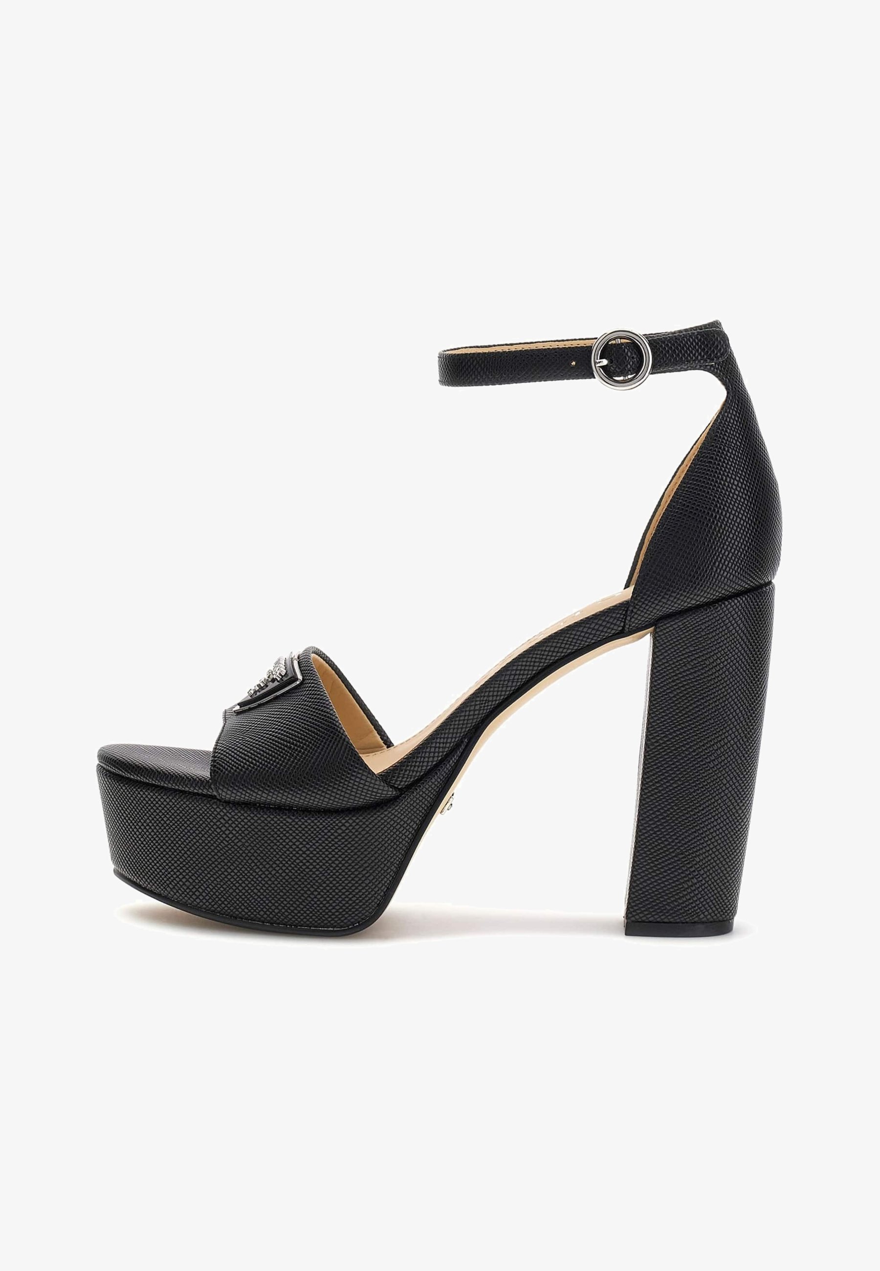 Sandali con tacco alto Guess Seton Nero Sandali con tacco alto Guess Seton Nero