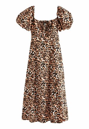 PUFF SLEEVE MIDI  - REGULAR FIT - Jurk - animal
