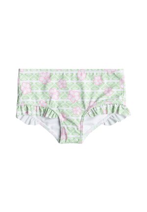 HIBILINE - Bikini bottoms - off white light green pink