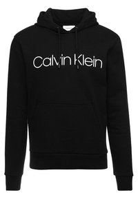 Calvin Klein LOGO HOODIE - Sweatshirt - perfect black